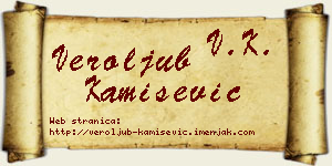 Veroljub Kamišević vizit kartica